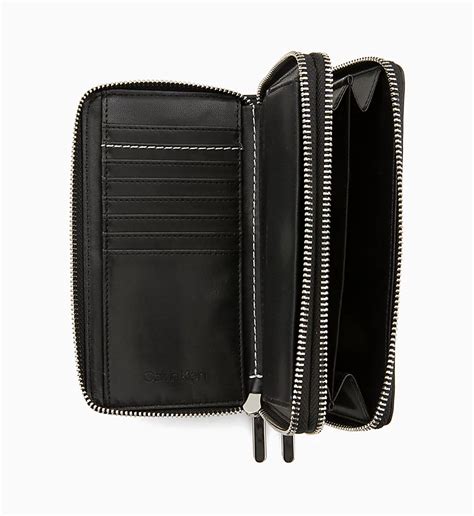 calvin klein zip around wallet